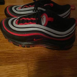 Red and Black air max 97’s